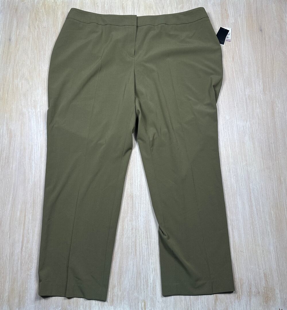 NWT Nine West The Skinny Stretch Slim Tapered Casual Workwear Pants Plus 22W
